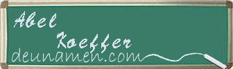Abel Koeffer Visitenkarte